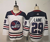 Winnipeg Jets 29 Patrik Laine White Breakaway Heritage Adidas Jersey,baseball caps,new era cap wholesale,wholesale hats